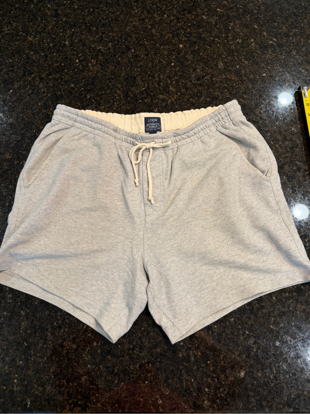 J. Crew Light Heather Gray Men's Drawstring Athletic Shorts